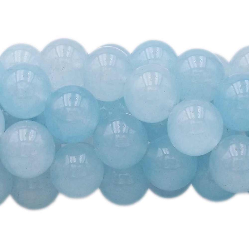 Agata azzurra tonda liscia 14 mm 10 pz - az-14mm - Bijouxfaidate.it Agata azzurra tonda liscia 14 mm 10 pz (az-14mm) - Bijouxfaidate.it
