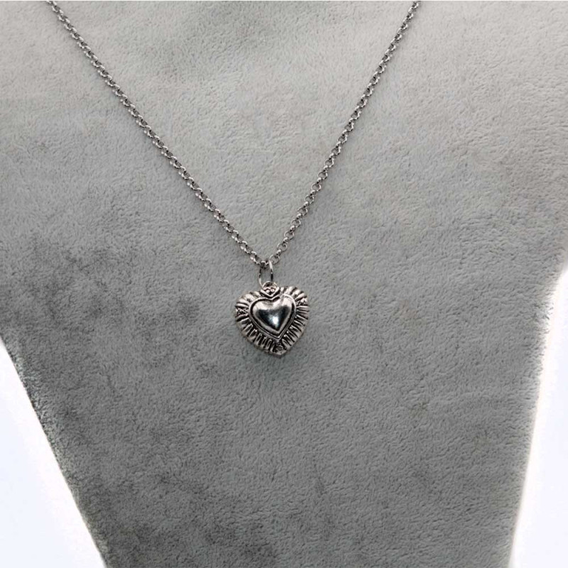Ciondolo cuore in zama 22x20 mm decorato conf. 2 pz - zama-4 - Bijouxfaidate.it Ciondolo cuore in zama 22x20 mm decorato conf. 2 pz (zama-4) - Bijouxfaidate.it