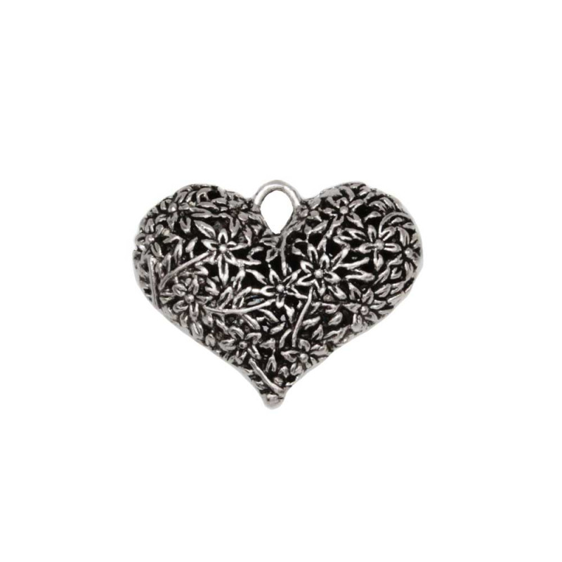 Ciondolo in zama cuore 33x40 mm conf.1 pz - zama-3 - Bijouxfaidate.it Ciondolo in zama cuore 33x40 mm conf.1 pz (zama-3) - Bijouxfaidate.it