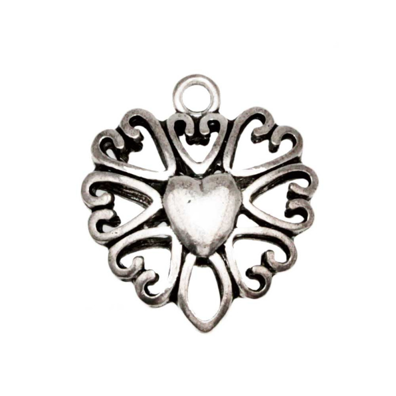 Ciondolo in zama cuore 38x34.5 mm conf.1 pz - zama-2 - Bijouxfaidate.it Ciondolo in zama cuore 38x34.5 mm conf.1 pz (zama-2) - Bijouxfaidate.it