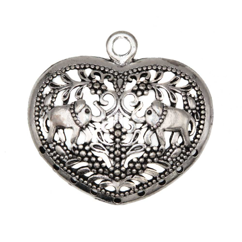 Ciondolo zama cuore decorato 32 mm conf.2 pz - zam-7 - Bijouxfaidate.it Ciondolo zama cuore decorato 32 mm conf.2 pz (zam-7) - Bijouxfaidate.it