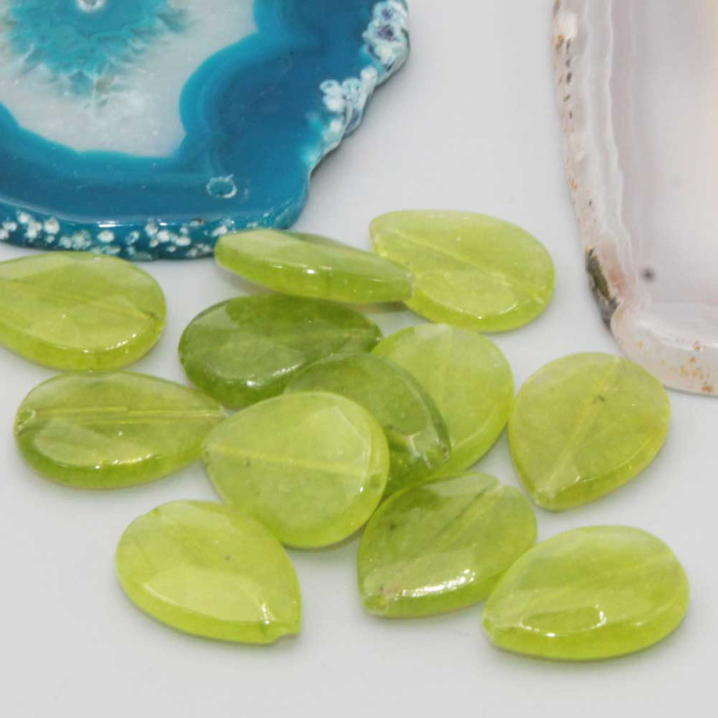 Giada verde gocce sfacc. 18x13 mm conf. 4 pz - gia-ms888 - Bijouxfaidate.it Giada verde gocce sfacc. 18x13 mm conf. 4 pz (gia-ms888) - Bijouxfaidate.it