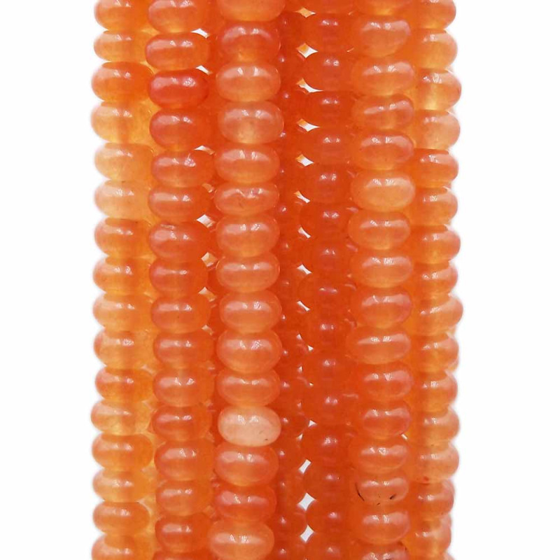 Giada arancio rondelle lisce 4x2 mm filo da 40 cm - giad2662 - Bijouxfaidate.it Giada arancio rondelle lisce 4x2 mm filo da 40 cm (giad2662) - Bijouxfaidate.it