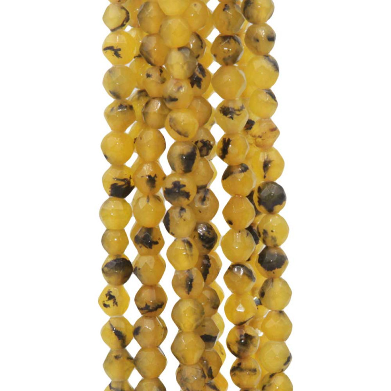 Giada gialla rutilata tonda sfac. 4 filo 40 cm - rut-gia11 - Bijouxfaidate.it Giada gialla rutilata tonda sfac. 4 filo 40 cm (rut-gia11) - Bijouxfaidate.it
