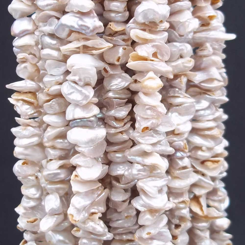 Perle di fiume chips 8/12 mm filo 35 cm - chip810m - Bijouxfaidate.it Perle di fiume chips 8/12 mm filo 35 cm (chip810m) - Bijouxfaidate.it