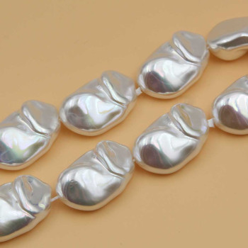 Perle di maiorca irregolari multicolor 25x16 mm 4 pz Perle di maiorca irregolari multicolor 25x16 mm 4 pz