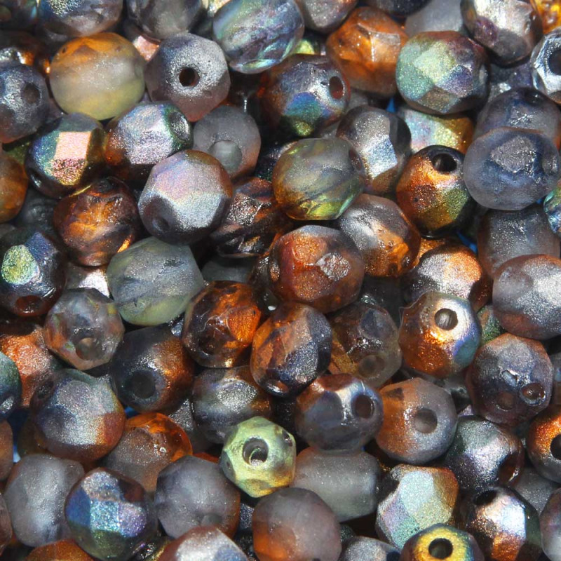 Perline Ceche Cristallo lucidate a fuoco magic copper 6 mm 30 pz - 95300e - Bijouxfaidate.it Perline Ceche Cristallo lucidate a fuoco magic copper 6 mm 30 pz (95300e) - Bijouxfaidate.it