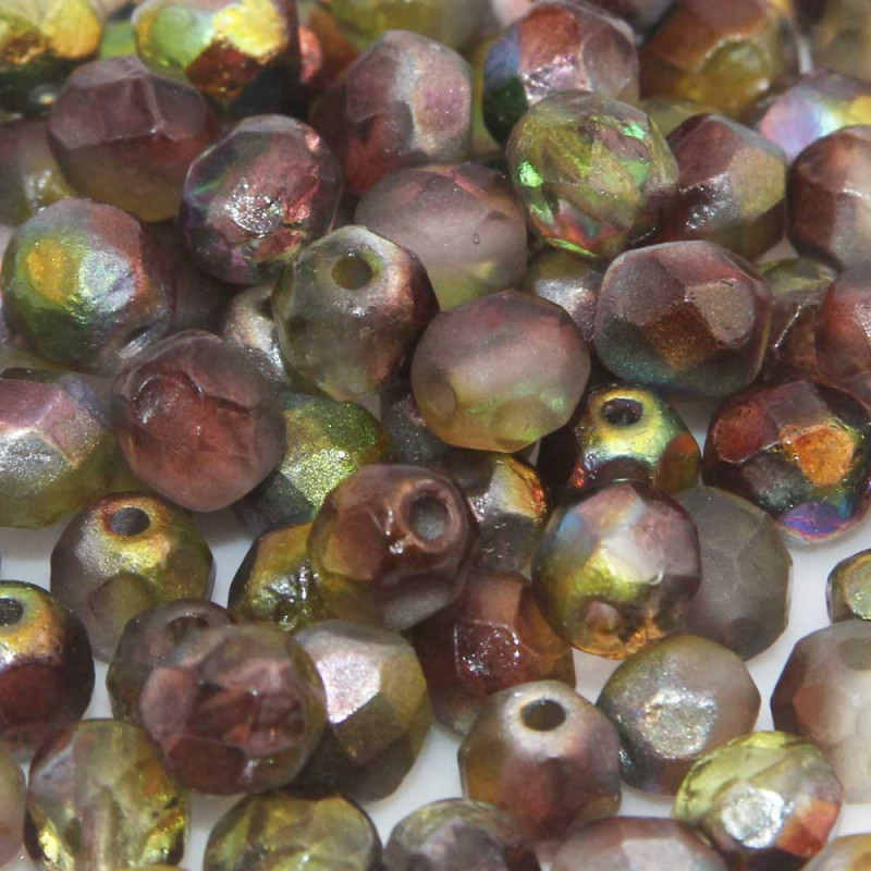 Perline Ceche Cristallo lucidate a fuoco magic green 6 mm 30 pz - 95400e - Bijouxfaidate.it Perline Ceche Cristallo lucidate a fuoco magic green 6 mm 30 pz (95400e) - Bijouxfaidate.it