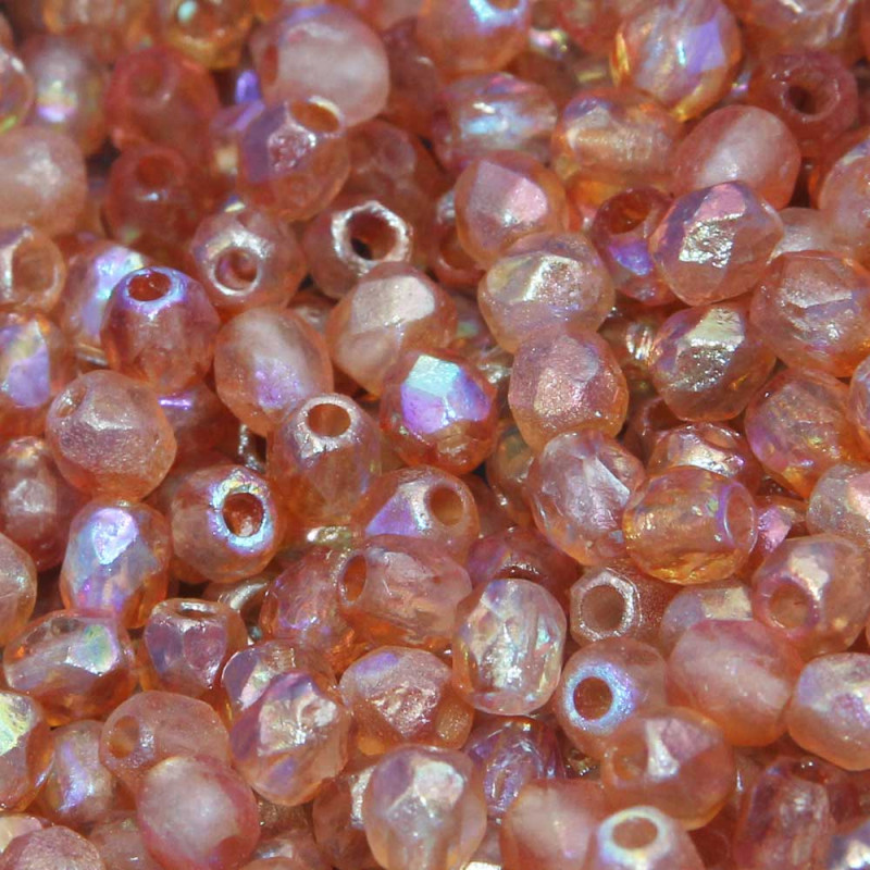 Perline Ceche Cristallo lucidate a fuoco orange rainbow 4 mm 40 pz - 98585/11 - Bijouxfaidate.it Perline Ceche Cristallo lucidate a fuoco orange rainbow 4 mm 40 pz (98585/11) - Bijouxfaidate.it