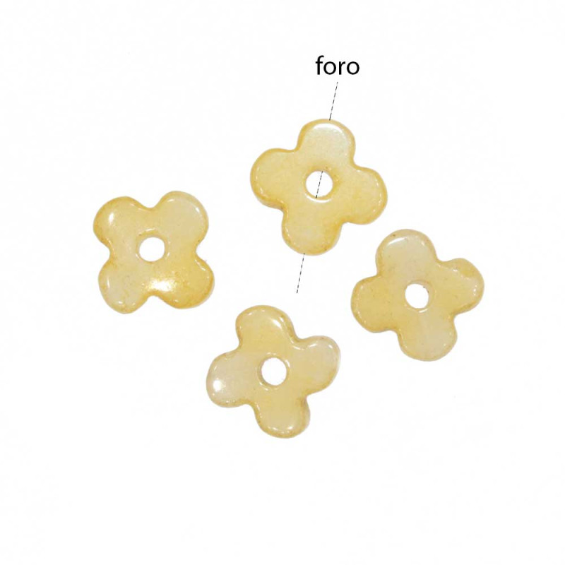 Giada Gialla fiore 15 mm pacco 5 pezzi - giad5627 - Bijouxfaidate.it Giada Gialla fiore 15 mm pacco 5 pezzi (giad5627) - Bijouxfaidate.it