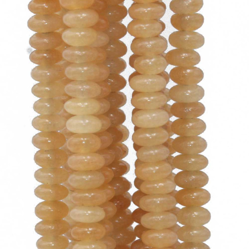 Giada arancio Rondelle 4x2 mm filo 40 cm - c54433 - Bijouxfaidate.it Giada arancio Rondelle 4x2 mm filo 40 cm (c54433) - Bijouxfaidate.it