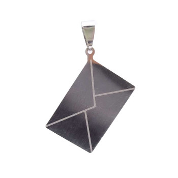 CIONDOLO IN ACCIAIO BUSTA LETTERE 30x20 MM 1 PZ CIONDOLO IN ACCIAIO BUSTA LETTERE 30x20 MM 1 PZ