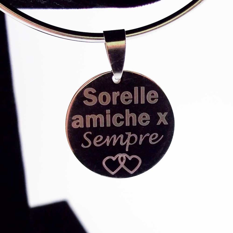 Ciondolo acciaio sorelle amiche per sempre 5 pz - tem897 - Bijouxfaidate.it Ciondolo acciaio sorelle amiche per sempre 5 pz (tem897) - Bijouxfaidate.it