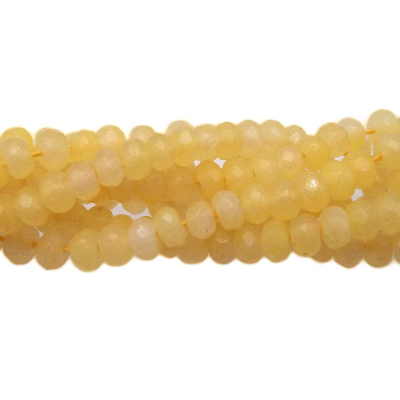 Rondelle giada gialla chiara 4x2 mm filo 40 cm - giaz1 - Bijouxfaidate.it Rondelle giada gialla chiara 4x2 mm filo 40 cm (giaz1) - Bijouxfaidate.it